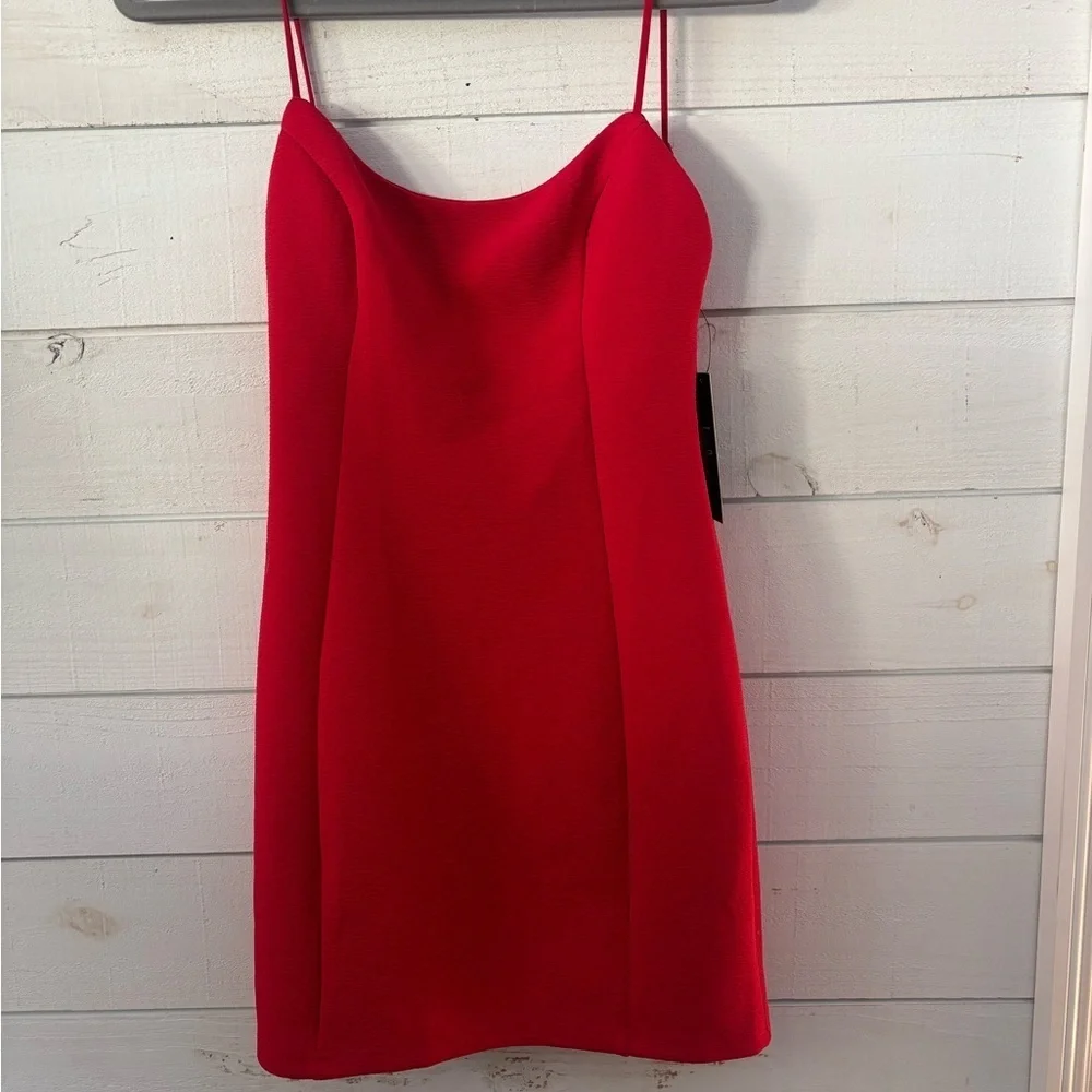 Lulus NWT Red Spaghetti Strap Dress - Picture 2 of 9